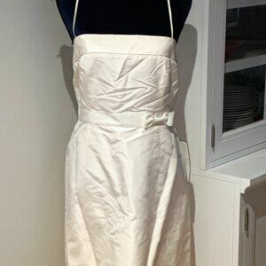 JCrew knee length silk dress.